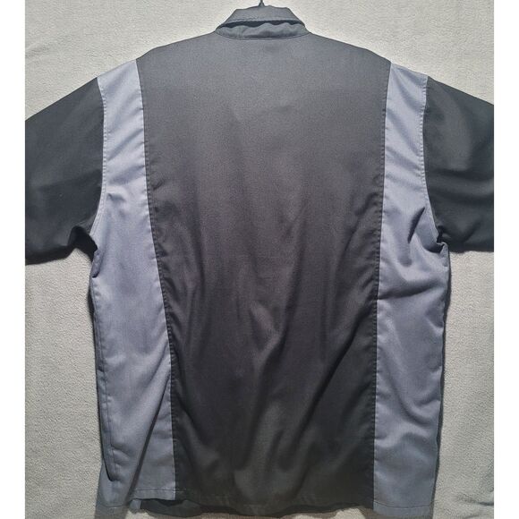 Biker Apparel Men's 2XL Button-Down Short-Sleeve‎ Shirt Black/Grey - Picture 3 of 3